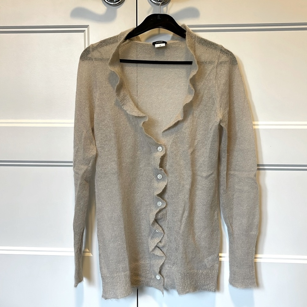 J.Crew Ruffle Cardigan